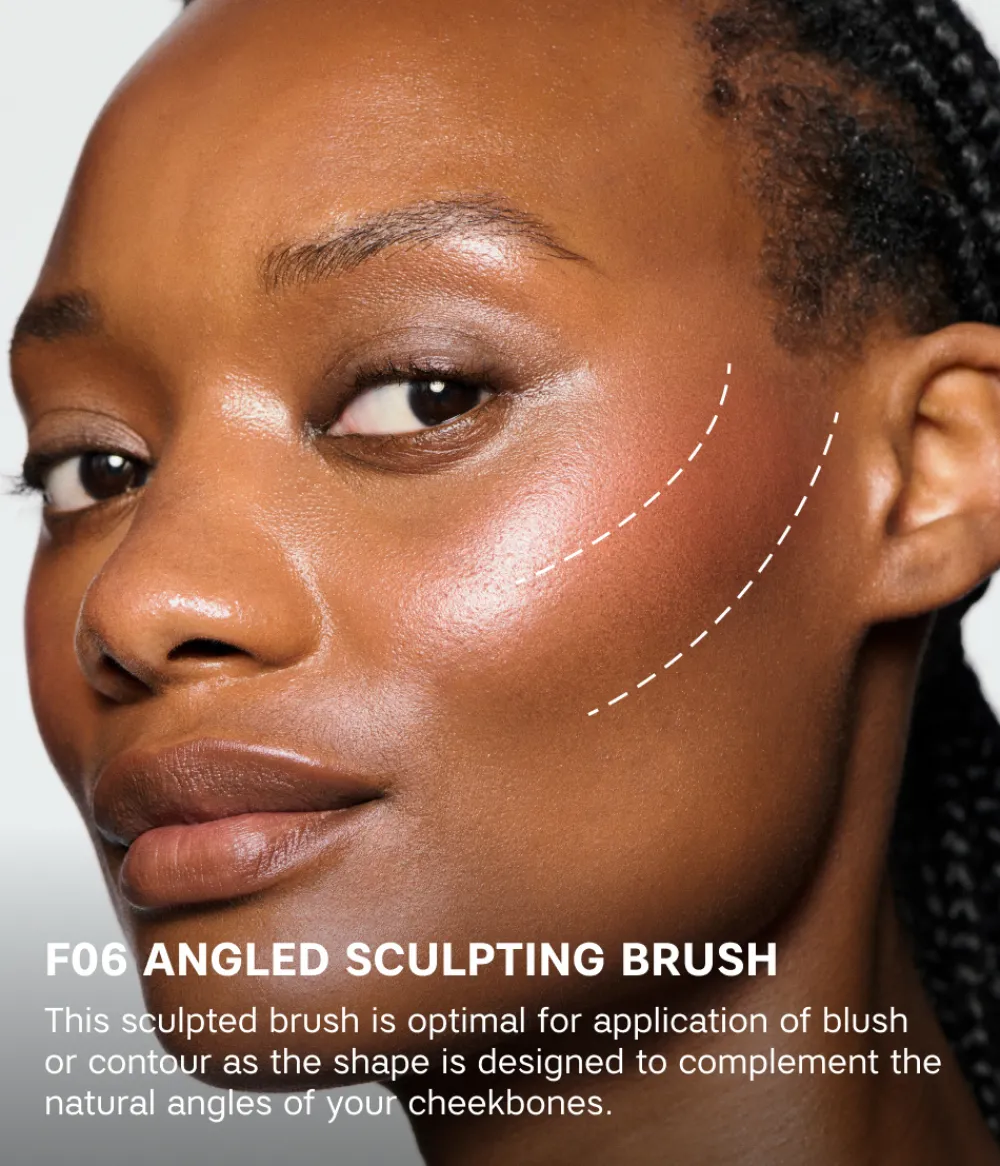 New CAIA Cosmetics ANGLED SCULPTING BRUSH F06